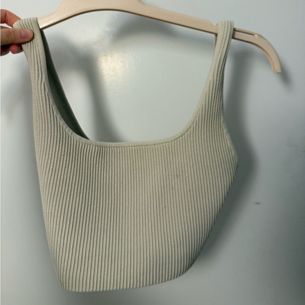 Aritzia cream crop top